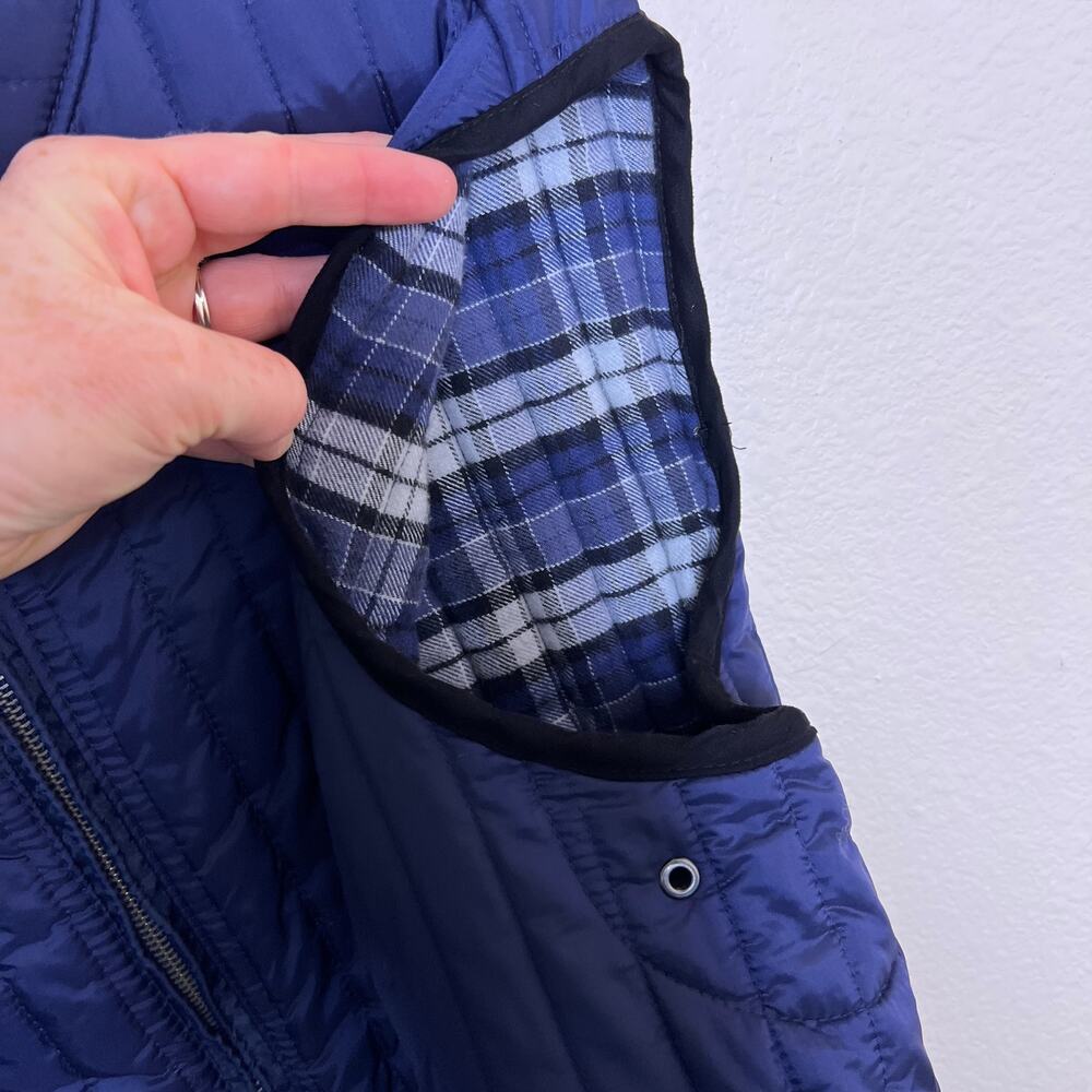 Southern Pines Navy Quilted Pocketed Vest Large - Picture 5 of 12